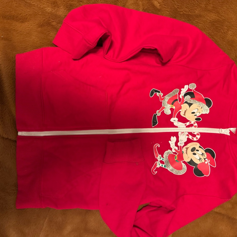 Disney Red Mickey Mouse Zip-Up Hoodie